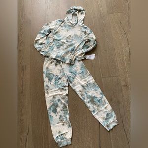 Rare sport tie-dye hoodie and pant set